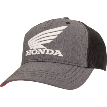 HONDA CURVED BILL UTILITY HAT - GRAY/BLACK/RED